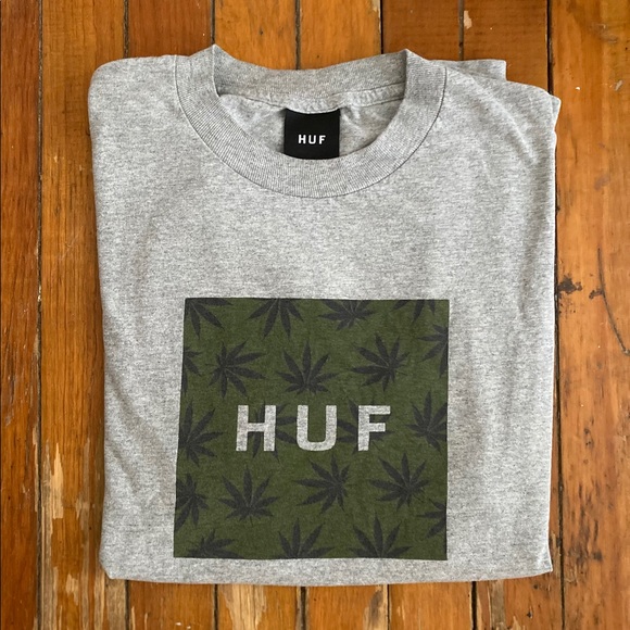 HUF Plantlife Box Logo T-Shirt - Picture 1 of 5